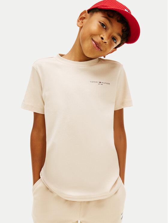 Tommy Hilfiger Tommy Hilfiger Camiseta KS0KS00661 Beis Regular Fit