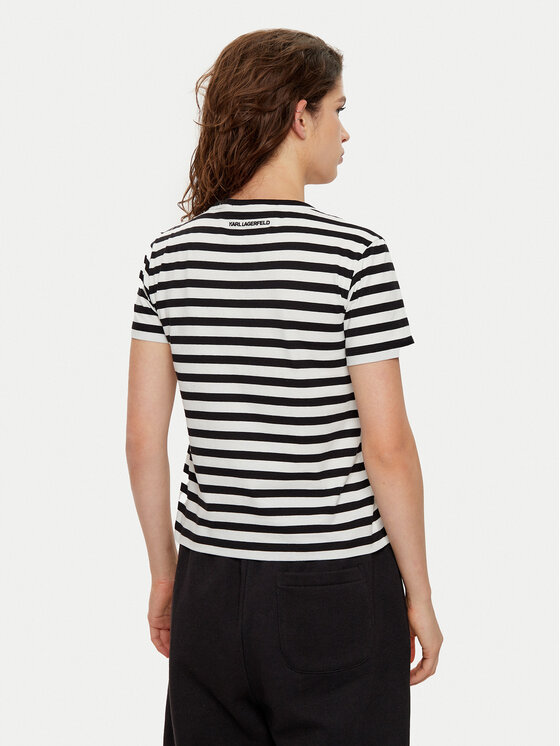 KARL LAGERFELD KARL LAGERFELD Majica A1W17099 Črna Regular Fit