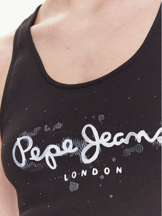 Pepe Jeans Pepe Jeans Top Ozella PL505474 Nero Regular Fit