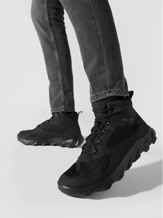 ECCO Bakancs ECCO Mx Low Mid Gtx Tex GORE-TEX 82022451052 Fekete