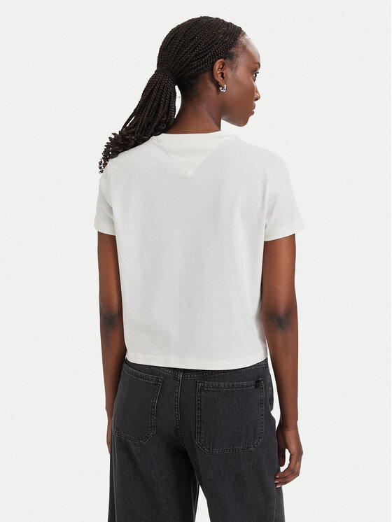 Tommy Jeans Tommy Jeans Camiseta Flag DW0DW22818 Blanco Regular Fit