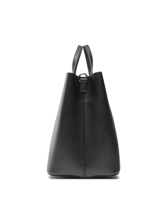 Tommy Hilfiger Kabelka Tommy Hilfiger Iconic Tommy Satchel Sign AW0AW11103 Čierna