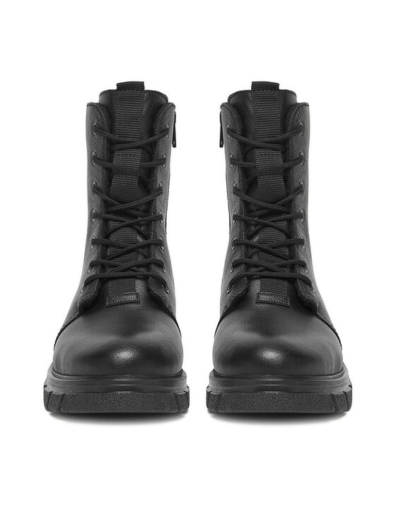 Rieker Šnurovacia obuv Rieker CEO-Z9116-00 Čierna