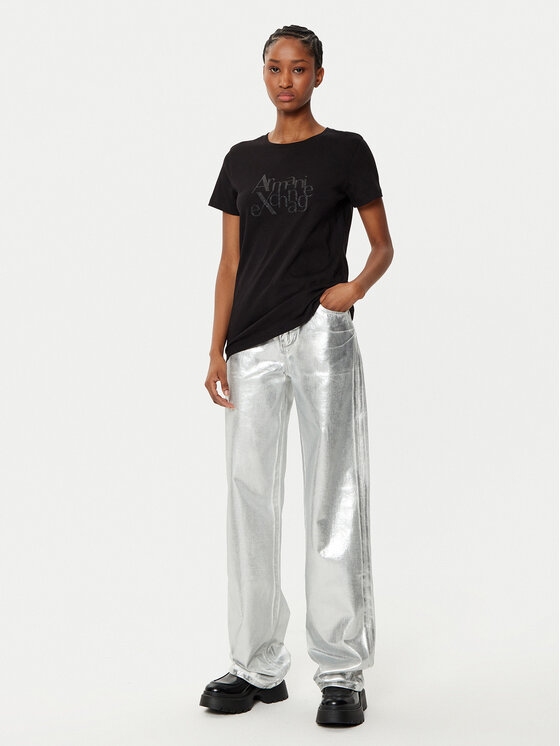 Armani Exchange Armani Exchange Футболка XW000109 AF10359 UC001 Чорний Regular Fit