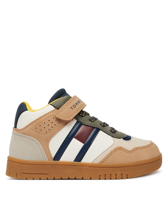 Tommy Hilfiger Sneakers Tommy Hilfiger High Top Lace-Up/Velcro Sneaker T1X9-35229-1269 S Bunt