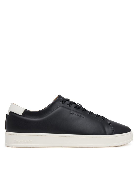 Calvin Klein Sneakersy Calvin Klein Pure Low Laceup Cupsole Hf Lth HM0HM01859 Czarny