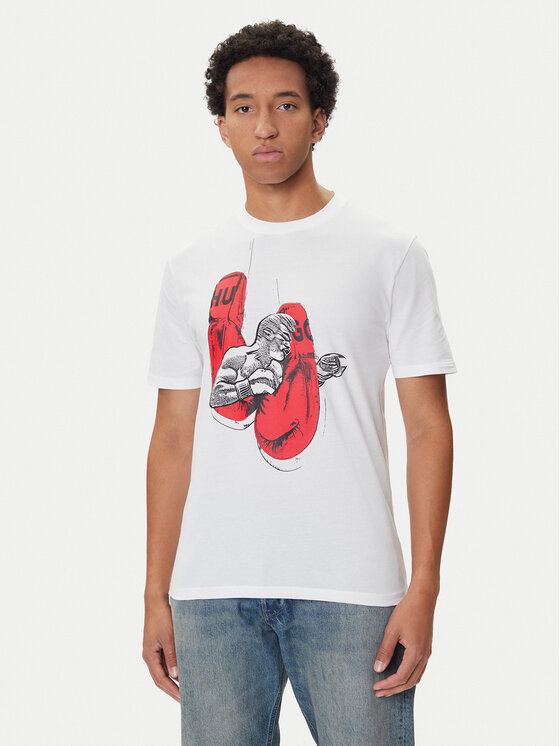 HUGO HUGO Camiseta Diboxer 50542560 Blanco Regular Fit