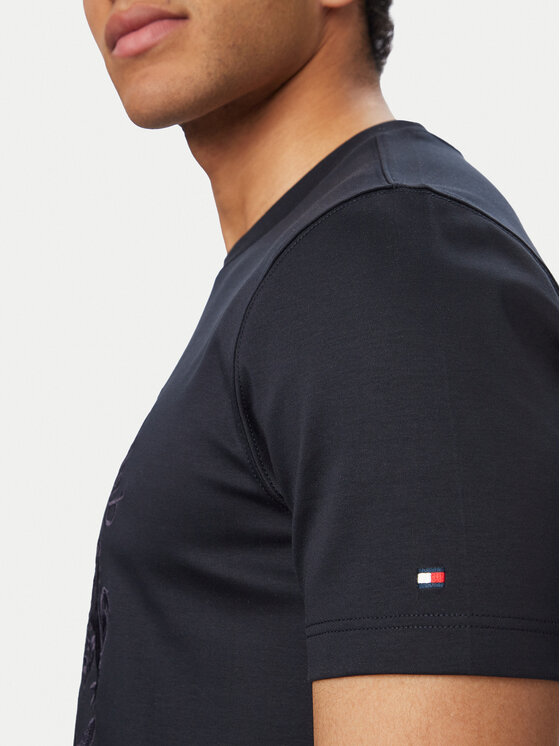 Tommy Hilfiger Tommy Hilfiger Camiseta MW0MW42373 Azul marino Regular Fit