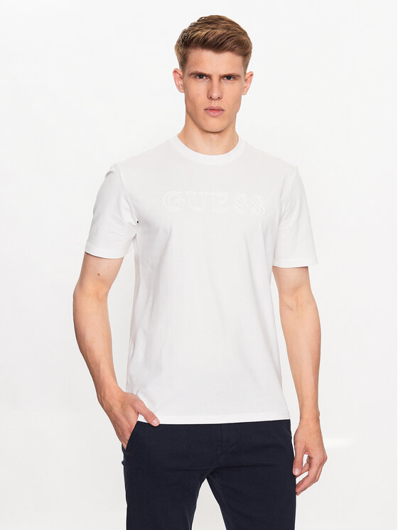 Guess Guess Футболка Alphy Z2YI11 J1314 Білий Regular Fit