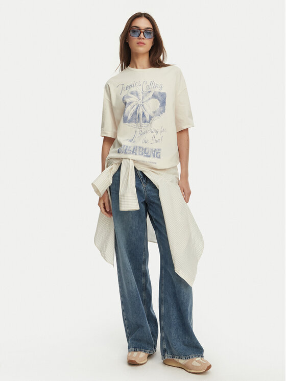 Billabong Billabong Camiseta This Sunny Time EBJZT00479 Blanco Loose Fit