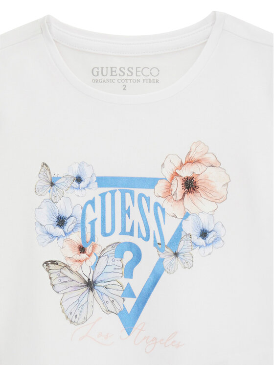 Guess Guess Camiseta K6RI21 K6YW4 Blanco Regular Fit
