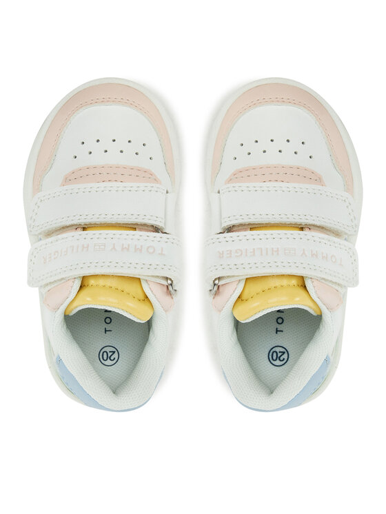 Tommy Hilfiger Сникърси Tommy Hilfiger Flag Low Cut Velcro Sneaker T1A9-33730-1439 M Цветен