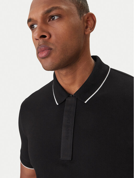 Armani Exchange Armani Exchange Polo marškinėliai XM001285 AF10366 UC001 Juoda Slim Fit