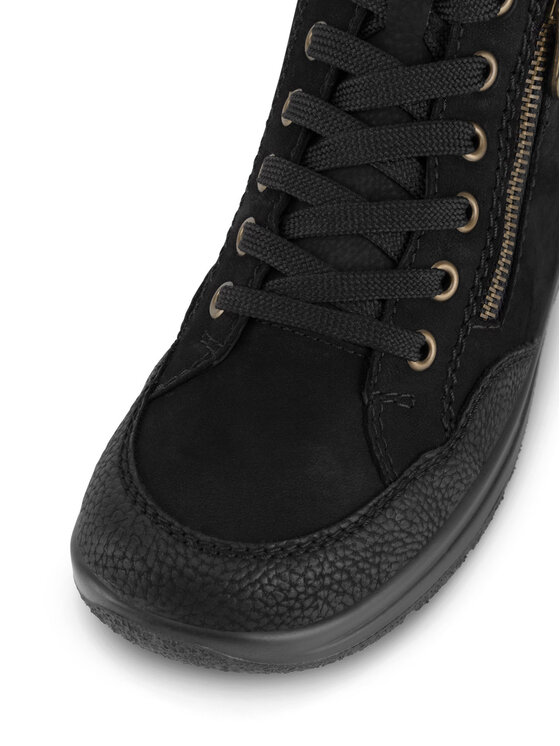 Rieker Šnurovacia obuv Rieker L7701-00 Čierna