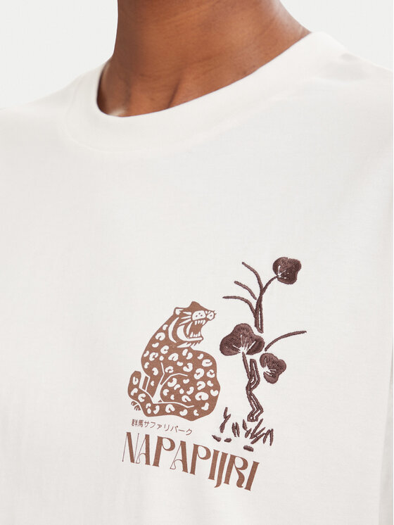 Napapijri Napapijri Camiseta S-Aral NP0A8A6N Crema Regular Fit