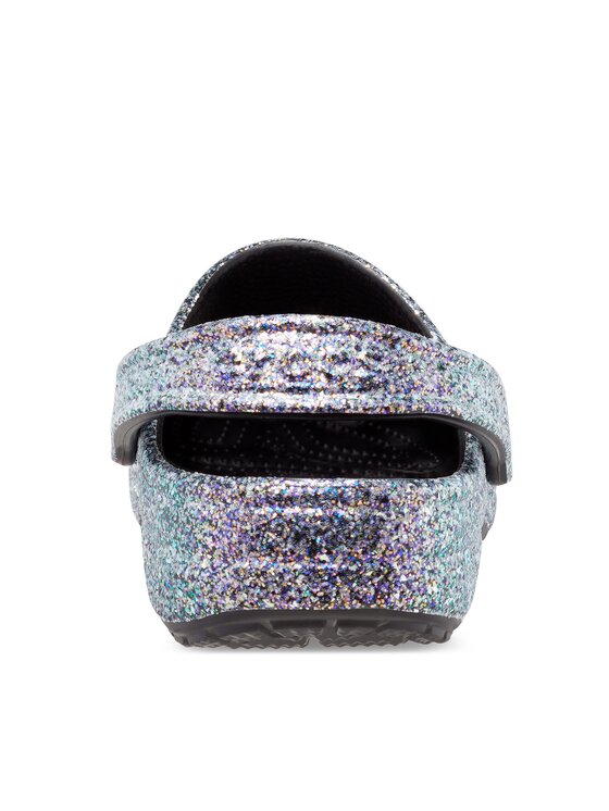 Klapki Crocs Classic Glitter Clog 205942 Czarny | Eobuwie.com.pl