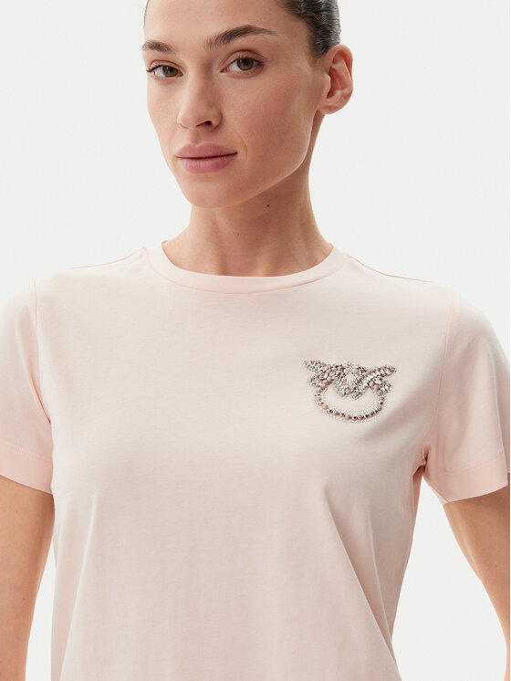 PINKO PINKO Футболка Nambrone 103320 A2G7 Рожевий Regular Fit