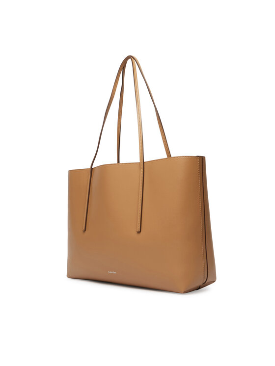 Calvin Klein Soma Calvin Klein Foil Logo Tote LV04F3274G Bēšs