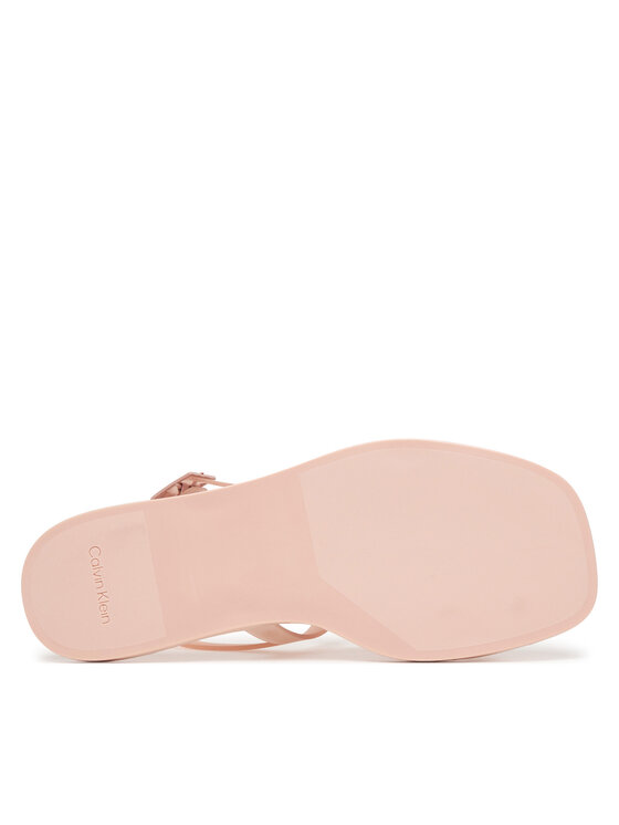 Calvin Klein Sandały Calvin Klein Jelly Sandal Sling Mat Tran Tpu HW0HW02969 Beżowy