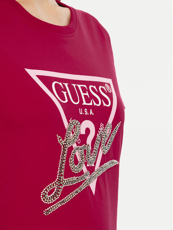 Guess Guess Футболка W5RI10 I3Z14 Червоний Regular Fit