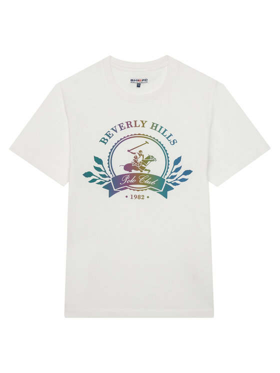 Beverly Hills Polo Club Beverly Hills Polo Club Camiseta W126-BHBTS-1055-01X Blanco Regular Fit