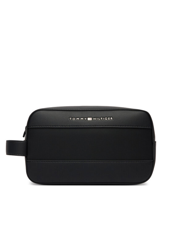 Tommy Hilfiger Kosmetinė Tommy Hilfiger Th Foundation Washbag AM0AM14161 Juoda