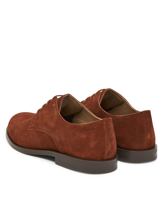 Calvin Klein Īsi apavi Calvin Klein Ess Rubber Derby Su HM0HM01928 Brūns