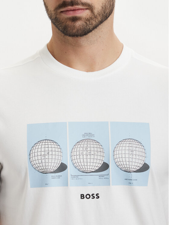 BOSS BOSS Camiseta Ts Terrace Photo 50559353 Blanco Relaxed Fit