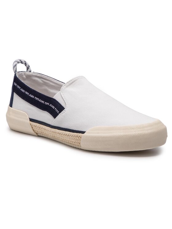 Pepe Jeans Espadryle Pepe Jeans Cruise Slip On Men PMS10277 Biały