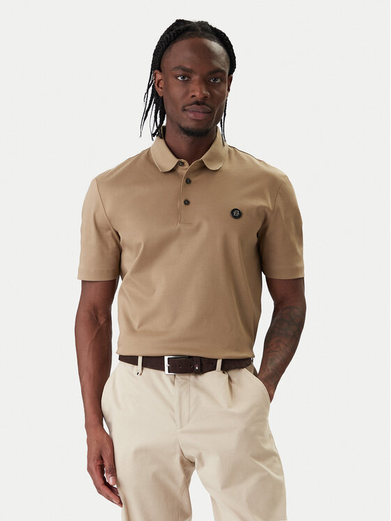 BOSS BOSS Polo marškinėliai C-Parris 01 50555829 Smėlio Regular Fit
