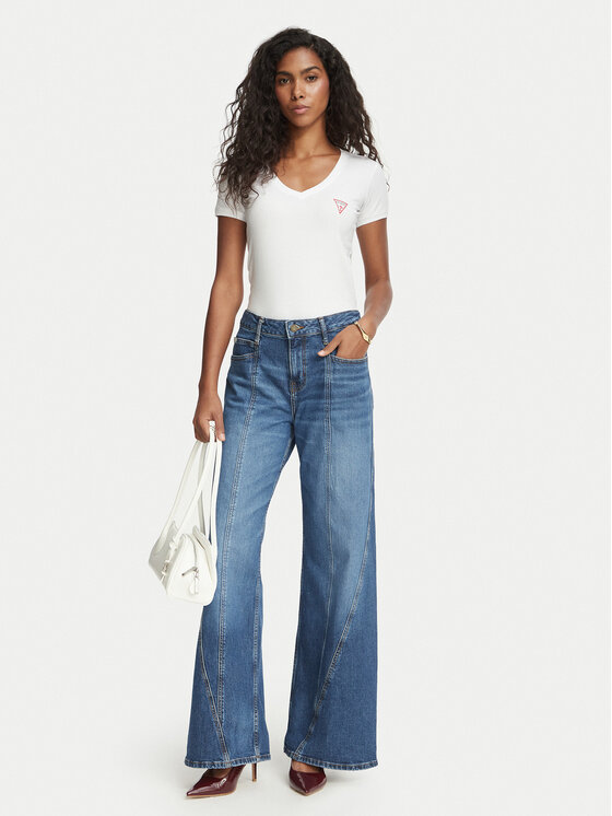 Guess Guess Футболка W2YI45 J1314 Білий Slim Fit
