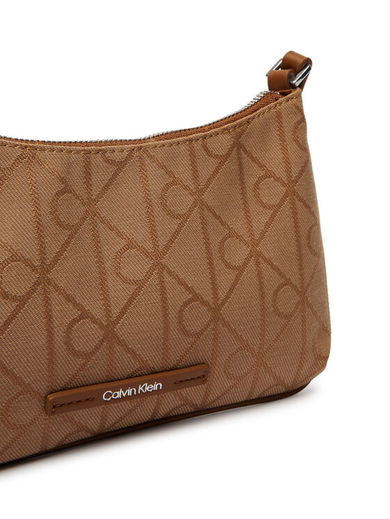 Calvin Klein Τσάντα Calvin Klein Emblem Aop LV04F1164G Καφέ
