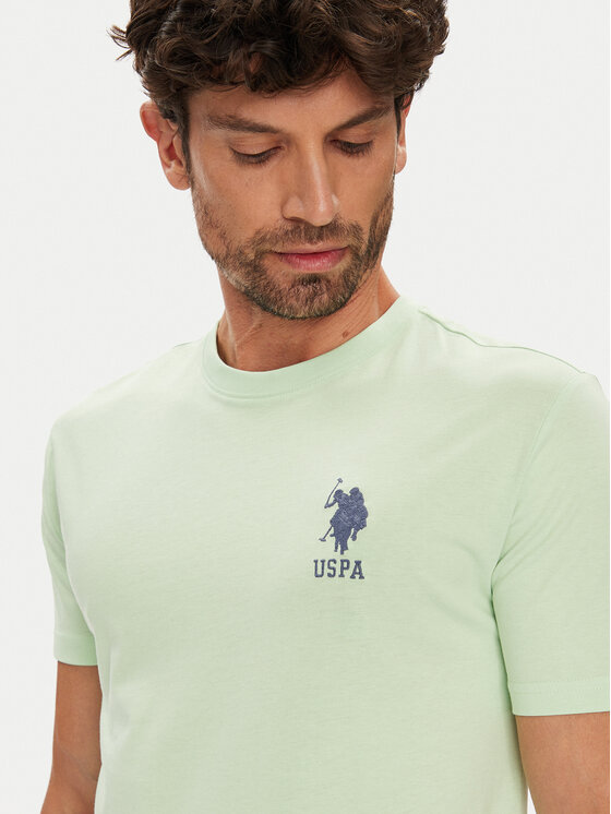 U.S. Polo Assn. U.S. Polo Assn. Póló MUP3311 Zöld Slim Fit