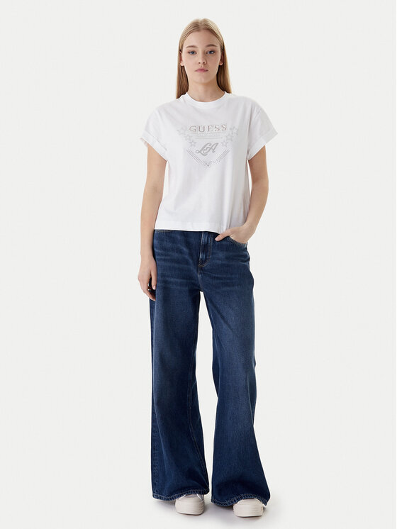 Guess Guess Футболка W6RI30 I3Z14 Білий Regular Fit