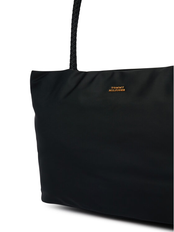 Tommy Hilfiger Дамска чанта Tommy Hilfiger Th Marina Hobo/Tote Nylon AW0AW18862 Черен