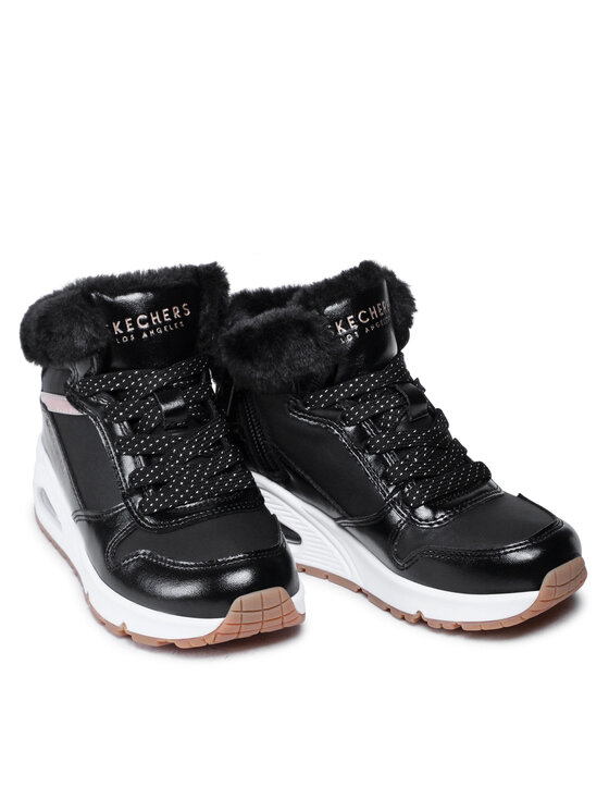 Skechers Sneakersy Skechers Uno Cozy On Air 310518L/BKRG Čierna