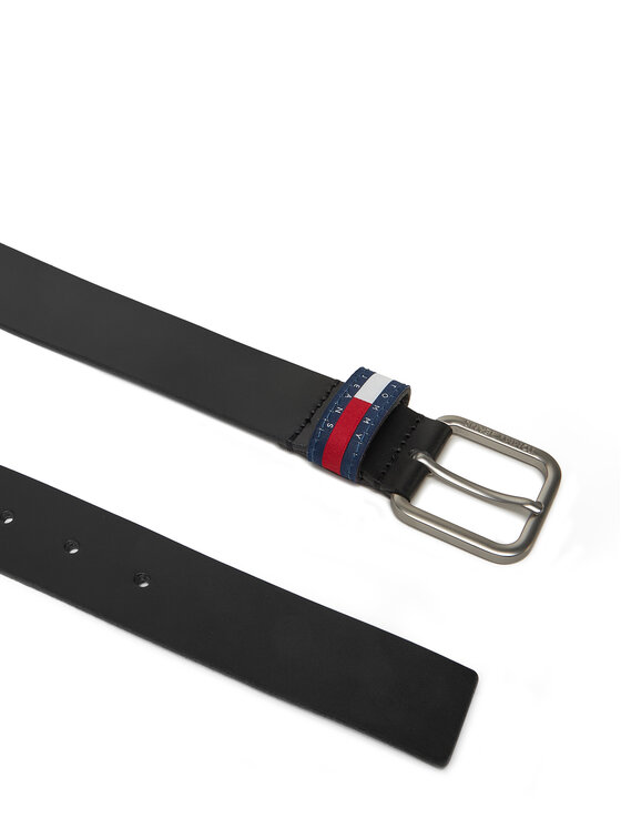 Tommy Jeans Pánsky opasok Tommy Jeans Ryan 3.5 AM0AM13415 Čierna