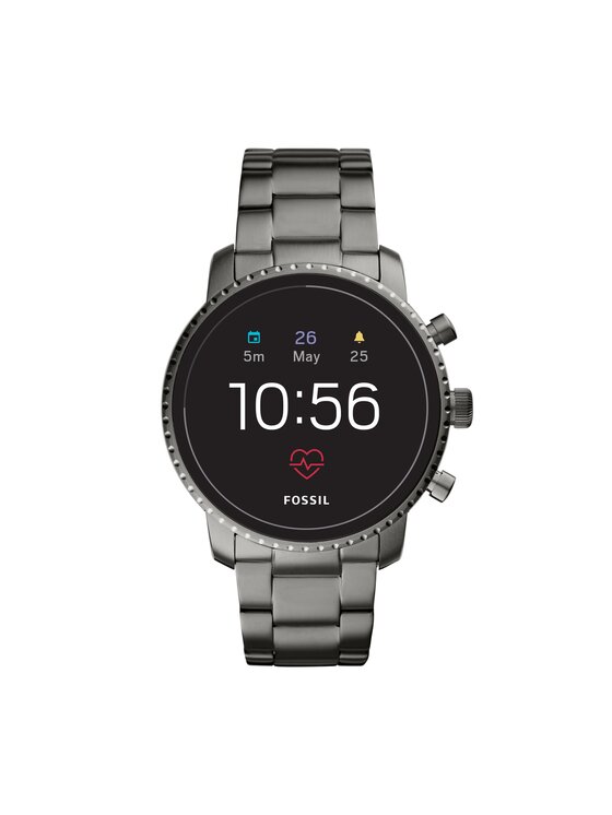 Fossil Chytré hodinky Fossil Explorist Hr FTW4012 Stříbrná