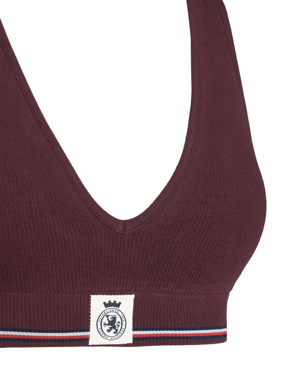 Tommy Hilfiger Tommy Hilfiger Top de sujetador UW0UW06062 Guinda/burdeos