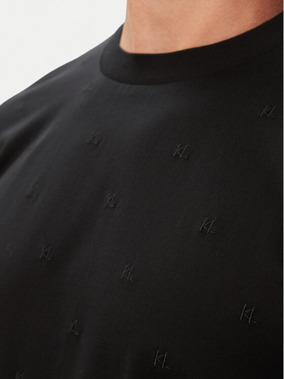 KARL LAGERFELD KARL LAGERFELD Camiseta 755001 563200 Negro Regular Fit