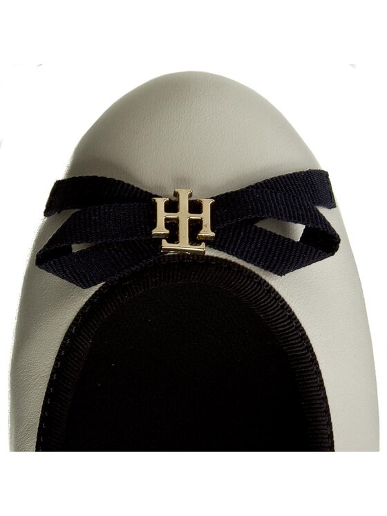 Tommy Hilfiger Baleríny Tommy Hilfiger Claudia 2A FW0FW00266 Bílá