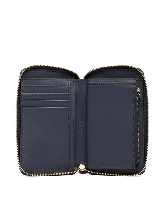 Tommy Hilfiger Piniginė Tommy Hilfiger Th Logotape Compact Zip Around AW0AW18699 Tamsiai mėlyna