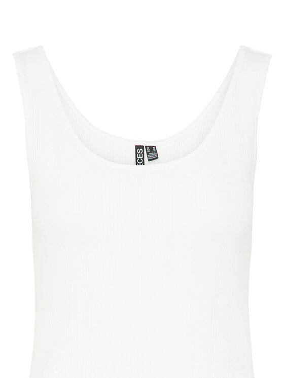 Pieces Pieces Marškinėliai Fia 17155482 Balta Slim Fit