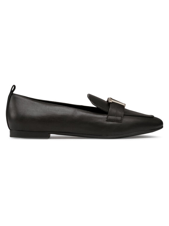 Tommy Hilfiger Lords Tommy Hilfiger Polished Tommy Loafer FW0FW05139 Fekete