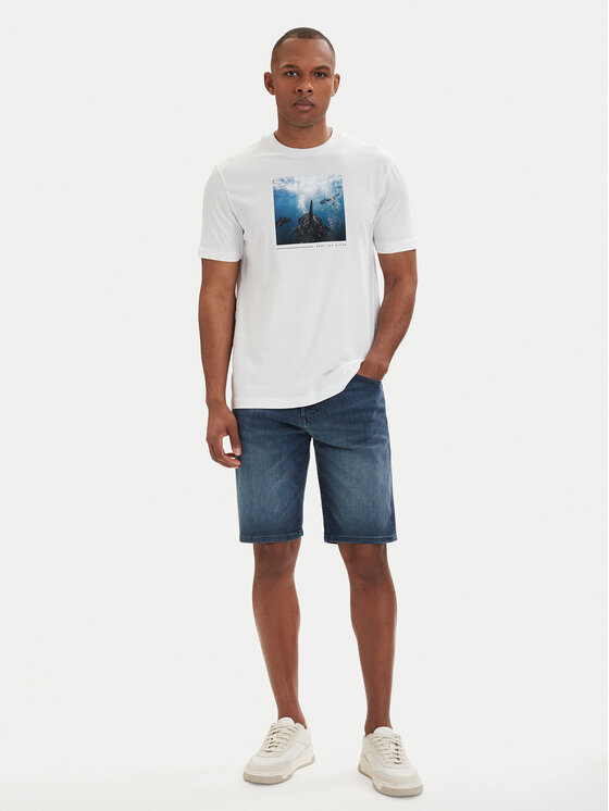 BOSS BOSS Camiseta Creature 50561861 Crema Regular Fit