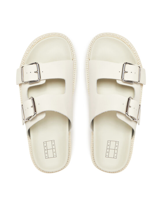 Tommy Jeans Ciabatte Tommy Jeans Tjw Double Strap Sandal EN0EN02753 Bianco