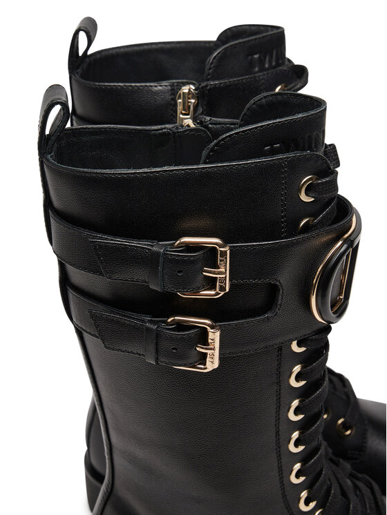 TWINSET Turistická obuv TWINSET 242TCP084 Černá