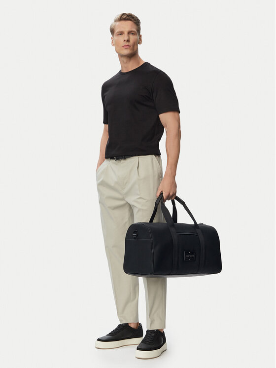 Tommy Hilfiger Víkendová taška Tommy Hilfiger Th Foundation Duffle AM0AM14441 Černá
