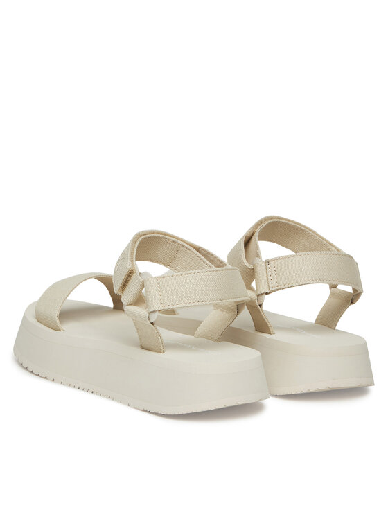 Calvin Klein Jeans Sandale Calvin Klein Jeans Sandal Velcro Webbing Mg YW0YW01693 Écru