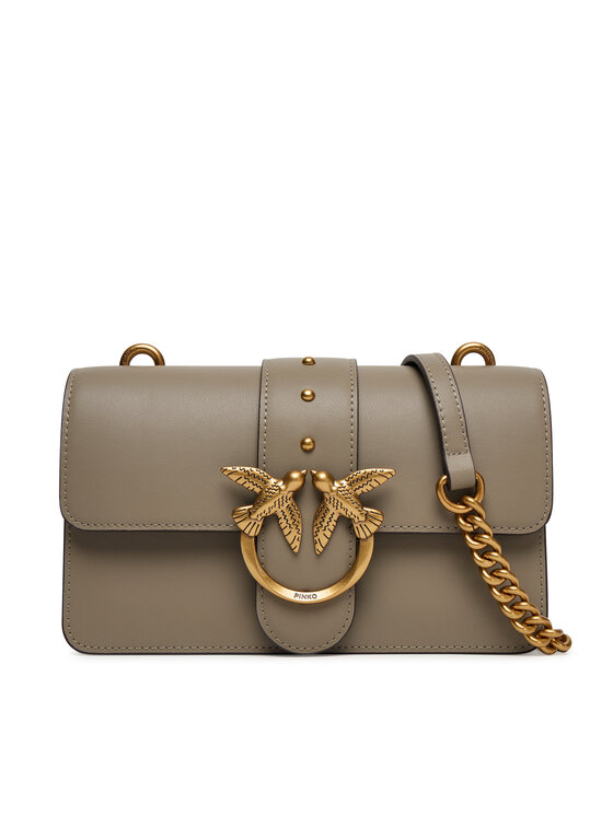 PINKO Τσάντα PINKO Love One Mini ST.CL Al 25-26 PLTT 105856 A0F1 Γκρι